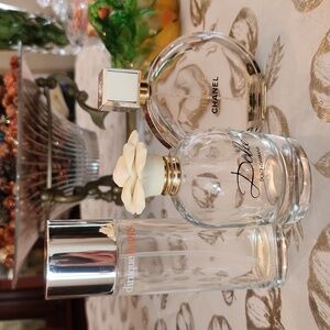 Chanel, Dolce,  Clinique EMPTY bottles